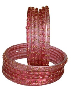 Ensemble de bracelets en verre brillant effet goutte de pluie, best-seller, bijoux de mode traditionnels pour mariage, festival et soirée. - Product Image 1