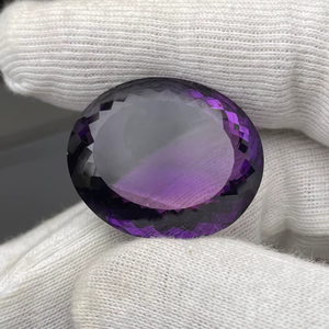 Ametista natural de corte ovalado, 65.87 quilates, piedra preciosa de gran tamaño, calidad AAA, con brillo, buen color, corte y pulido perfectos a precio económico. - Product Image 5