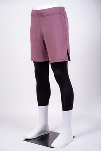 Shorts de bain islamiques Awrah pour hommes, double couche, couleur unie, écologiques, personnalisables, pour la natation et le sport, conformes aux normes Halal - Product Image 6