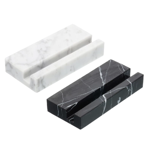 Marble Place <b>Card</b> Holder White and Black Stone Decoration <b>Table</b> Numbers Holder Wholesale Supplier - Product Image 1