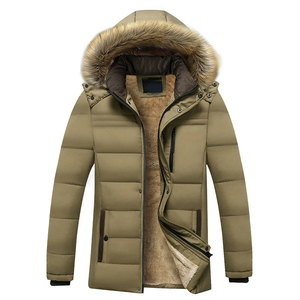 Fashion OEM Custom <b>Men</b> Parka <b>Jackets</b> Blank <b>Utility</b> Parkas Cotton Padded <b>Jacket</b> - Product Image 1