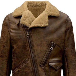 Chaqueta de cuero genuino para mujer, ligera, con cremallera, estilo motociclista, con cuello, chaqueta de cuero para mujer, chaqueta de cuero clásica negra premium para hombre - Product Image 2