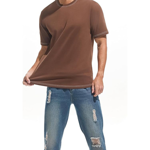 Conception personnalisée, impression numérique, 100% coton, mode masculine d'été, manches courtes, col rond décontracté, écologique, séchage rapide, vente en gros - Product Image 5