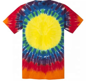 Camiseta Tie Dye 100% algodón de alta demanda para hombre, corte holgado, estampada, moderna, nueva moda, al mejor precio. - Product Image 4