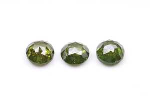 Piedra suelta facetada de corte rosa redondo verde de 3.6 MM, diamante natural brillante para la fabricación de joyas, para anillo de diamante solitario DIY. - Product Image 6