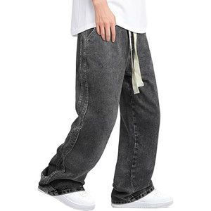 Jean baggy léger 100 % coton pour homme, taille mi-haute, haute qualité, prix raisonnable, nouveau style, vente chaude - Product Image 1