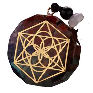 Pendentif Orgone et Collier Orgonite - Pendentif Énergétique en Pierre Précieuse Polie 7 Chakras Feng Shui Souvenir en Promotion - Product Image 4