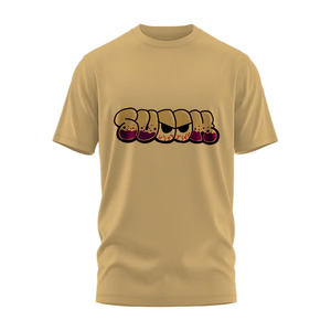 Camiseta Roja con Diseño Gráfico Personalizado Directo de Fábrica, Cuello Redondo Clásico, Algodón, Ropa Casual Cómoda para Streetwear - Product Image 4