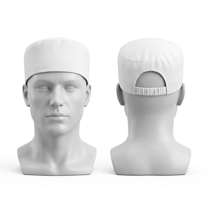 Gorros de Chef Personalizados al por Mayor, Gorro de Chef Blanco Promocional, Gorros de Cocina para Chef, Gorras y Sombreros de Chef para Hotel, Cubrecabezas de Chef con Bordado - Product Image 1