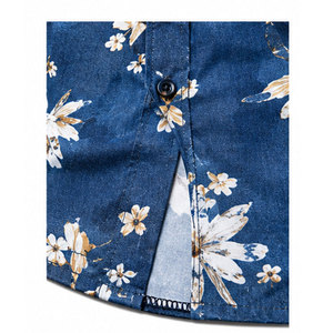 Chemise décontractée pour homme à imprimé graphique, en mélange de coton respirant, à manches longues et au style tendance pour tous les jours - Product Image 5