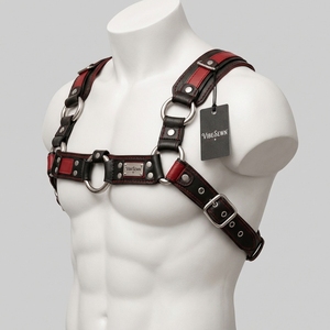 <b>Leather</b> Style Construction Buckle Detail Fashion Accessory OEM Whole Custom Men <b>Leather</b> Harness Adjustable Strap Body Harness - Product Image 3