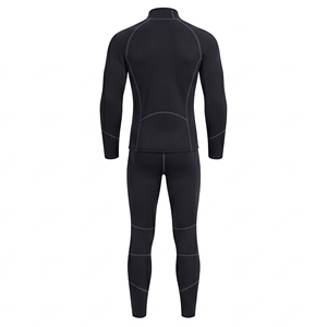Men's Hooded Full <b>Wetsuit</b> | Thermal Neoprene Diving Suit | Textured Knee Panels Front Zip | OEM Custom Wholesale - Product Image 2
