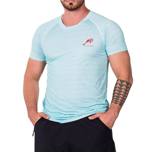 T-shirts de sport pour hommes, respirants et anti-transpiration, conçus avec un tissu léger et à séchage rapide pour l'entraînement physique et les séances quotidiennes. - Product Image 1