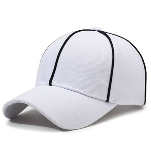 Cricket <b>Cap</b> Custom Design Multi Color Pink Cotton White Cricket <b>Cap</b> With Black Trim Breathable Woven <b>Snap</b> Closure Casual Outdoor - Product Image 1