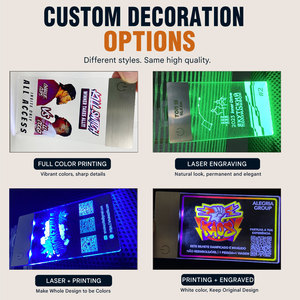 Name Tag Custom Premium <b>Rechargeable</b> <b>LED</b> <b>Light</b> Up Acrylic Name Tag with Logo for Employee Staff Event Conference OEM Factory - Product Image 3