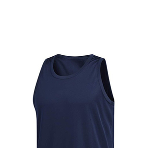 <b>Low</b> Price High Quality Breathable Casual Men Tank <b>Top</b> Solid Front All Season OEM Customizable Polyester/Cotton Quick Dry Custom - Product Image 3