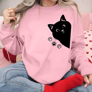 Sudadera de Algodón para Mujer, Diseño Nuevo, Lujosa, de Manga Larga, con Hombros Caídos, Estampada, Cómoda, Informal, para Invierno, Personalizada - Product Image 3