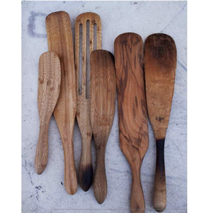 Cuchara de Madera Moderna, Cucharas de Madera Más Vendidas, Utensilios de Cocina, Juego de Cucharas para Servir y Voltear a Bajo Precio - Product Image 1
