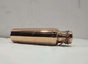100% Pure Copper Vintage Water Bottle Handcrafted Diamond Hammered Pattern <b>Large</b> Capacity Leak-Proof Eco-Friendly Customized - Product Image 2