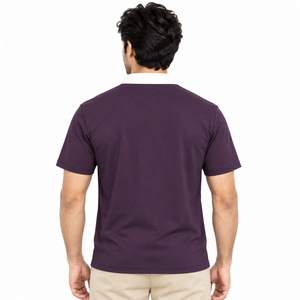 Camiseta de Golf Blanca Transpirable y Ecológica para Hombre, de Secado Rápido, Elástica, de Manga Corta, para Verano, Deportiva, de Poliéster/Algodón - Product Image 3