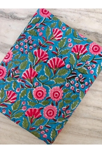 Tela de Algodón Hecha a Mano al por Mayor, Tela Estampada a Mano Sanganeri de Jaipur, Material en Bruto para Confección de Vestidos - Product Image 2