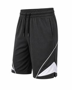 Shorts Bermuda Homme Noir Uni Séchage Rapide Respirant Toile Écologique Anti-Plis Taille à Cordon Coupe Décontractée Faible MOQ - Product Image 2