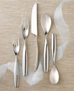 ชุดช้อนส้อมสแตนเลสขัดเงาสำหรับร้านอาหาร ชุดอุปกรณ์บนโต๊ะอาหารสำหรับงานอีเว้นท์ - Product Image 2