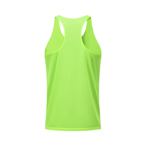 Custom Casual Men Running Tank Top Polyester Cotton Quick Dry Breathable Athletic Gym Fitness Muscle Shirt OEM Bulk - Product Image 3