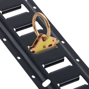 Set di 30 Pezzi E-Tracks da 1,5 m con 4 Binari in Acciaio, 2 Binari a Singola Fessura, 8 Anelli a O, 8 Fissaggi a D, Kit Binari D-Track per Fissaggio - Product Image 6