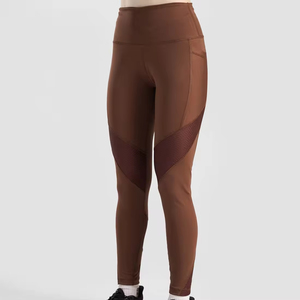 Collants de compression pour femmes, leggings de fitness pour femmes, finition lisse, tissu hautement extensible, logo personnalisé, fournisseur de vêtements de sport, approvisionnement en gros - Product Image 4