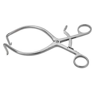 Écarteur mammaire à simple crochet de haute qualité, à fibre optique, manuel, réutilisable, en acier inoxydable allemand, instruments chirurgicaux généraux - Product Image 1