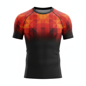 Camiseta de compresión sublimada personalizada para entrenamiento de MMA, BJJ, Jiu Jitsu No-Gi, para hombres, mujeres y niños, duradera, para natación, al por mayor. - Product Image 1