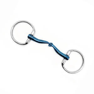 Bridon de cheval à anneau fixe en titane de qualité supérieure, double articulation, équipement d'équitation haut de gamme, export, fabricant OEM d'articles équestres - Product Image 1