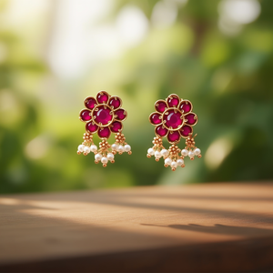 Ruby Kemp Fashion Drop Stud Earrings - Product Image 3