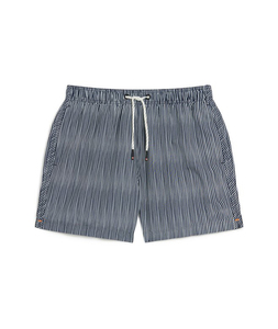 Pantalones Cortos a Rayas para Hombre, Cintura Media Elástica, Estilo Casual, 100% Poliéster, Corduroy Transpirable, Tejido Ecológico - Product Image 5
