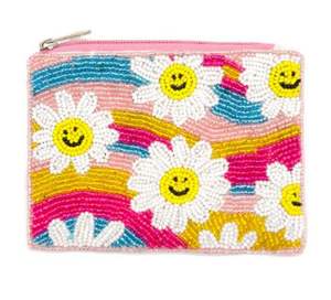 Nouveaux porte-monnaie élégants faits à la main avec des perles de rocaille, cadeaux de Noël pour femmes - Product Image 6