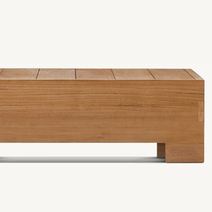 Mesa de Centro de Madera de Teca para Sala de Estar, Cafetería, Restaurante u Hotel, con Diseño Moderno para Interiores/Exteriores - Product Image 3