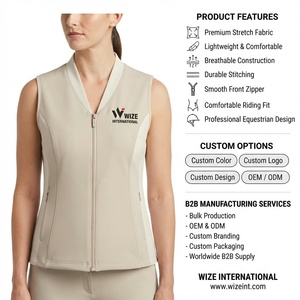 Nuevo Chaleco Deportivo Ecuestre Transpirable de Diseño Personalizado, de Alta Calidad, en Spandex/Poliéster de Secado Rápido, Unisex, para Montar a Caballo, de Longitud Completa - Product Image 6
