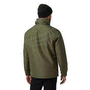 Chaqueta de Lluvia Personalizada para Hombre, Estilo Urbano, Cálida para Invierno, con Capucha, Transpirable, con Logotipo Frontal, Tela de Nailon/Poliéster, al Mejor Precio - Product Image 4