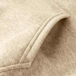 Sweat-shirt à capuche personnalisé pour homme, en molleton épais, uni, coupe oversize, décontracté - Product Image 2