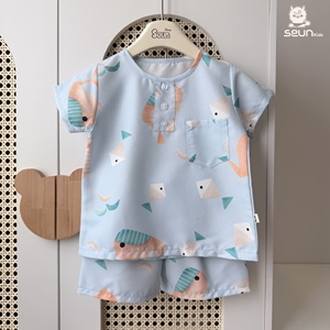 ชุดเสื้อผ้าเด็ก ชุดลำลองเด็ก unisex เนื้อผ้านุ่ม น้ำหนักเบา เหมาะสำหรับฤดูร้อน ผลิตในเวียดนาม เสื้อผ้าเด็ก สวมใส่สบายตลอดวัน - Product Image 5