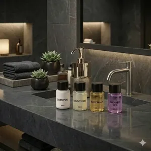 Set de Artículos de Aseo para Hotel de 20 ml, Champú, Acondicionador, Gel de Ducha, Tamaño de Viaje, Amenidades para Habitaciones de Huéspedes en Hoteles y Resorts - Product Image 6