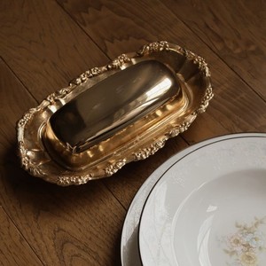 Decorative Butter Dish with Lid and Tray Designed for Kitchen Counter <b>Storage</b> Dining Table Setup and Food Serving Home Hotel - Product Image 1