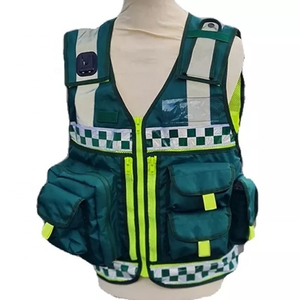 Gilet de sécurité pour ambulance, vêtement de sécurité haute visibilité réfléchissant, gilet avec fermeture éclair avant, prix avantageux, gilet tactique paramédical - Product Image 1