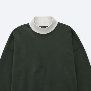 Sweat-shirt personnalisé pour femme à col montant, coupe oversize, en polaire, décontracté, à manches longues, style streetwear - Product Image 5