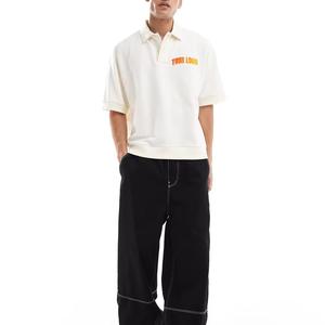 เสื้อโปโลผู้ชายคุณภาพสูง ผ้าฝ้ายสั่งทำพิเศษ แห้งเร็ว ระบายอากาศได้ดี สไตล์ลำลองเรียบง่าย - Product Image 4