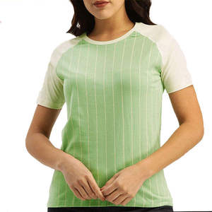 Women Breathable Casual Slim T-Shirts Solid Color Unisex Short Sleeve T Shirts OEM Premium Plain Dyed Soft Cotton lightweight - Product Image 1