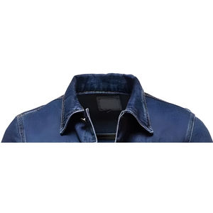 เสื้อโค้ทผู้ชายทรงเข้ารูป ราคาสุดคุ้ม ผ้าหนา มีรูระบายอากาศ แจ็คเก็ตยีนส์ แจ็คเก็ตเดนิม สำหรับผู้ชาย - Product Image 2