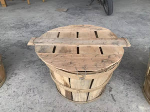 Equipo de cangrejo más vendido: cesta redonda de cangrejo de astillas de madera importada de Vietnam - Product Image 2