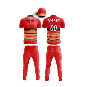 Maillot de cricket 2026 personnalisé en gros, respirant, séchage rapide, écologique, 100 % polyester, haute qualité, imprimé - Product Image 3